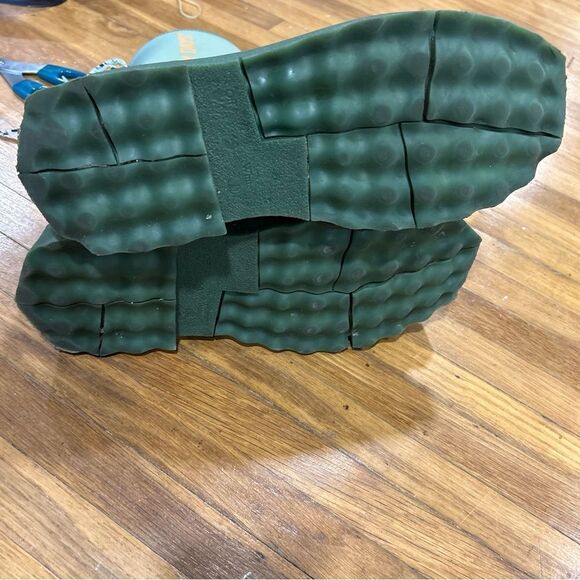 Revolve OFF-WHITE For Rainy Days Zip-tie Rubber Rain Boots in Green - Picture 9 of 12